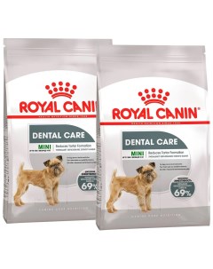 Сухой корм для собак маленьких пород Dental Care для зубов 2 шт по 3 кг Royal canin