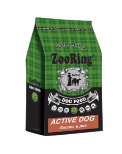 Сухой корм Active Dog с лососем и рисом для собак 2 кг Zooring