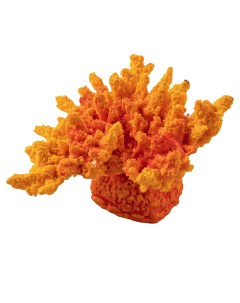 Коралл для аквариума корона желто оранжевый 13х10х6 5 см Grotaqua
