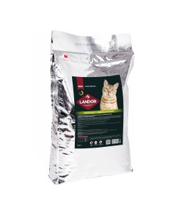 Сухой корм с индейкой и ягненком для привередливых кошек 10 кг Landor