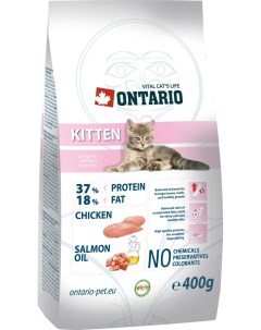 Сухой корм для котят Kitten курица 0 4кг Ontario