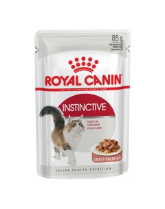 Влажный корм Instinctive для кошек 1 7 лет кусочки в соусе 24 шт х 85 г Royal canin