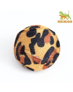 Мяч текстильный Леопард 4 см микс цветов Nobrand