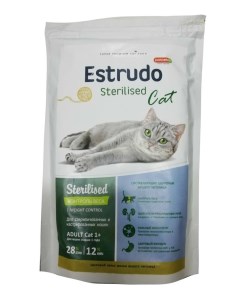Сухой корм для кошек Estrudo Sterilised Cat креветка с чувствительным пищеварением 10 кг Porcelan