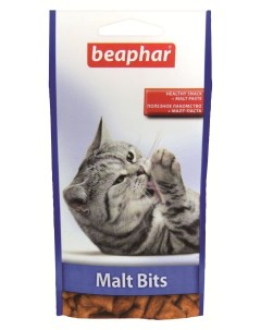 Лакомство для кошек Malt Bits подушечки с мальт пастой молоко 75 шт 35 г Beaphar