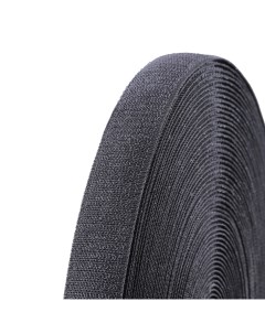 Эластичная тканая крючковая лента 30 мм цв черный Синтек
