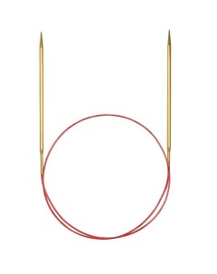 Спицы д вязания круговые позолоч с удлиненным кончиком 3 5 мм 150 см 755 7 3 5 150 Addi
