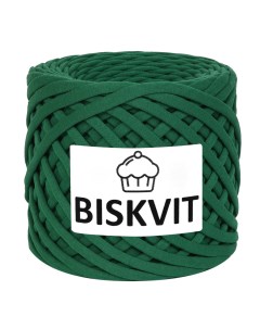 Трикотажная пряжа для вязания Еловый 100 хлопок 7 9мм 100м Biskvit