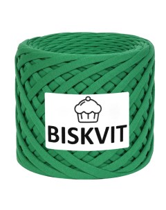 Трикотажная пряжа для вязания Грин 100 хлопок 7 9мм 100м Biskvit