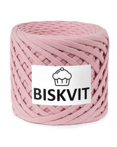 Трикотажная пряжа для вязания Малиновый йогурт 100 хлопок 7 9мм 100м Biskvit