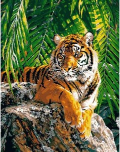Картина по номерам Бенгальский тигр 40x50 Вангогвомне