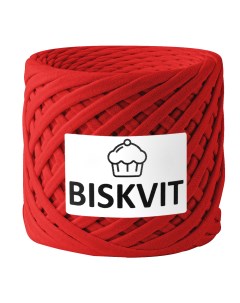 Трикотажная пряжа для вязания Красный 100 хлопок 7 9мм 100м Biskvit