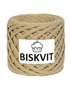 Трикотажная пряжа для вязания Лён 100 хлопок 7 9мм 100м Biskvit