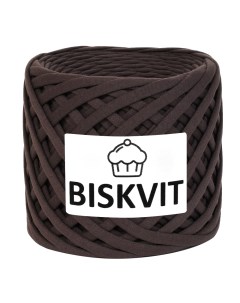 Трикотажная пряжа для вязания Шоколад 100 хлопок 7 9мм 100м Biskvit