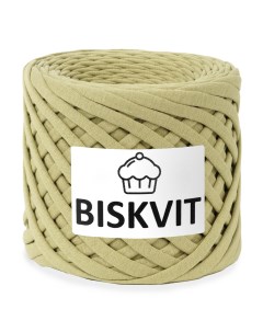 Трикотажная пряжа для вязания Олива 100 хлопок 7 9мм 100м Biskvit