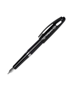 Ручка перьевая для каллиграфии Tradio Calligraphy Pen 1 8мм черные чернила в PPS Pentel