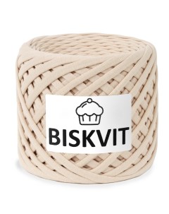 Трикотажная пряжа для вязания Ваниль 100 хлопок 7 9мм 100м Biskvit