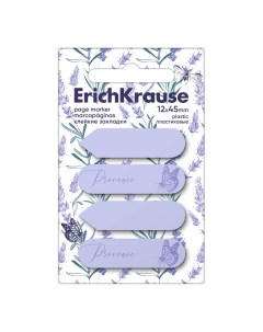 Клейкие закладки пластиковые Lavender 61591 12X45 мм 80 л Erich krause
