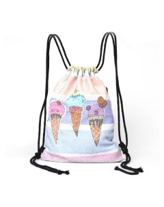 Мешок для обуви с пайетками Мороженое Bright Dreams разноцветный Михимихи