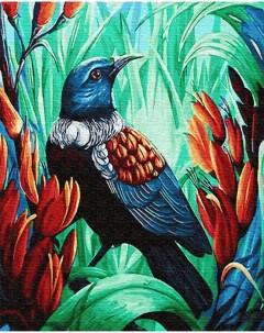 Картина по номерам GX23051 Тропическая птичка 40х50см Цветной