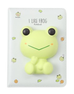 Блокнот со сквишем Лягушонок I Like Frog формат А5 мятный Мерчой тойс ко