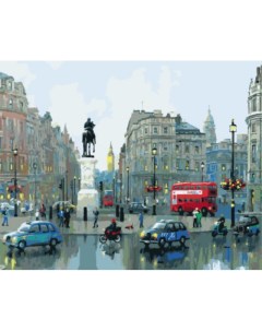 Картина по номерам GX8965 Памятник на лондонской площади Цветной
