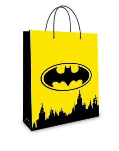 Пакет подарочный 18 х 22 3 х 10 см Batman желтый Nd play
