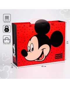 Пакет подарочный 31х40х11 см микки маус Disney