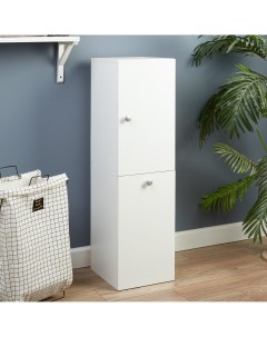 Шкаф пенал для ванной комнаты с корзиной 30 х 34 х 113 4 см Nobrand