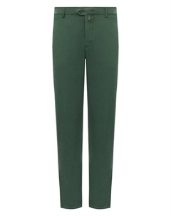 Брюки из хлопка и шелка Kiton