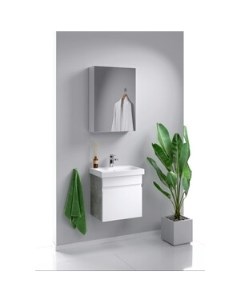 Мебель для ванной Smart 50х35 бетон светлый Aqwella