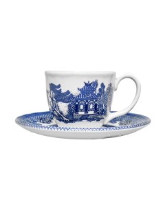 Чашка для эспрессо 90 мл с блюдцем Blue Willow Grace by tudor england