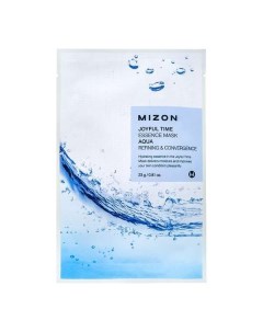 Маска для лица тканевая с морской водой Joyful time essence mask aqua MIZON 23г Coson co., ltd