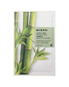 Маска для лица тканевая с экстрактом бамбука Joyful time essence mask bamboo MIZON 23г Coson co., ltd