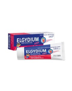Паста гель зубная защита от кариеса для детей с 3 до 6 лет Fresh strawberry Kids Elgydium Эльгидиум  Pierre fabre