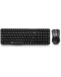 Клавиатура мышь X1800S клав черный мышь черный USB беспроводная Rapoo