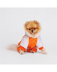 Комбинезон с капюшоном для собак S оранжевый Petmax