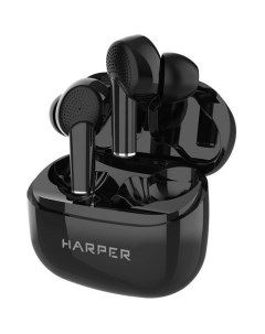 Наушники HB 527 Bluetooth вкладыши черный Harper