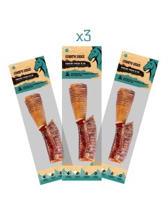 Country snack лакомство Конская трахея для собак 10 см 3 упаковки по 50 г Country snaсk