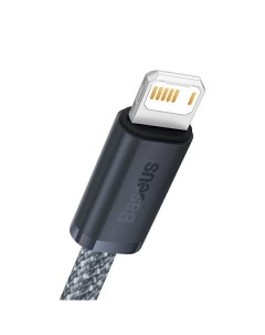 Кабель Lightning 8 pin USB экранированный 2 4A 1м серый Dynamic Series CALD000416 Baseus