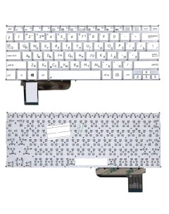 Клавиатура для ноутбука Asus S201 S201E X201 X201E белая Оем