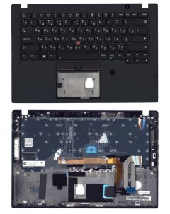 Клавиатура для Lenovo ThinkPad T490s Series p n 02HM334 02HM298 черная с черным топкей Sino power