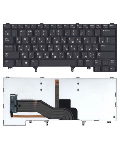 Клавиатура для ноутбука Dell Latitude E6320 E6420 E5420 черная без указателя с подсветкой Оем