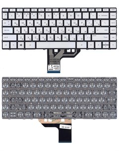 Клавиатура для ноутбука HP Spectre X360 13 w000 13 ac000 серебристая с подсветкой Оем