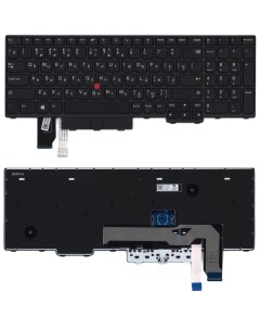 Клавиатура для ноутбука Lenovo Thinkpad P15 T15g черная с подсветкой Оем