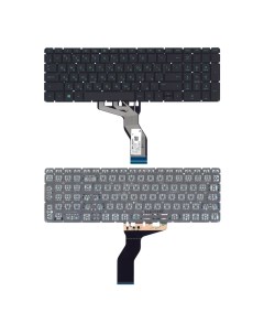 Клавиатура для ноутбука HP 15 BW 250 G6 черная с зеленой подсветкой Nobrand