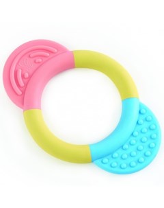 Прорезыватель погремушка Улыбка игрушка для малышей кольцо с розовым и голубым де Hape