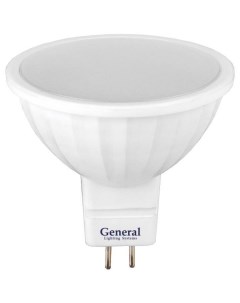 Лампа светодиодная MR16 GU5 3 8Вт 3000K теплый 650300 General