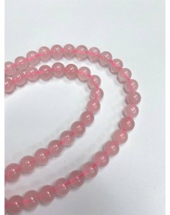 Бусины из розового кварца шарик 6 мм длина нити 39 см 65 бусин beads15 Nobrand