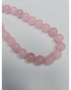 Бусины из розового кварца 8 мм длина нити 38 см 46 бусин beads13 Nobrand